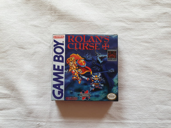 Rolans Curse Gameboy GB Reproduction Box With Manual - Top Quality Print And Material