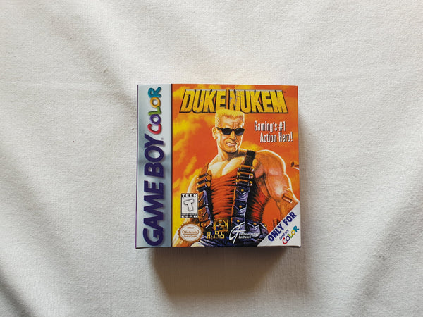 Duke Nukem Gameboy Color GBC Box With Manual - Top Quality Print And Material