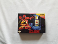 Super Metroid Oxide SNES Reproduction Box With Manual - Top Quality Print And Material