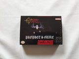 Chrono Trigger Prophets Guile SNES Reproduction Box With Manual - Top Quality Print And Material