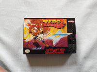 Zero Kamikaze SNES Reproduction Box With Manual - Top Quality Print And Material