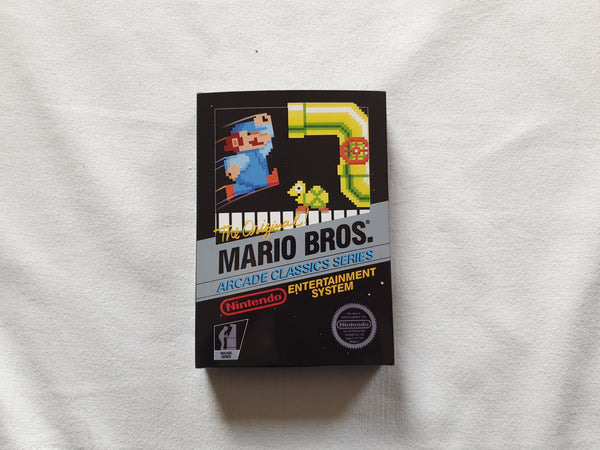 Super Mario Bros Arcade Classic Series NES Entertainment System Reproduction Box And Manual