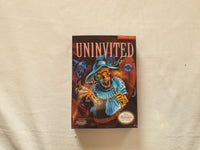 Uninvited NES Entertainment System Reproduction Box And Manual