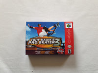 THPS 3 N64 Reproduction Box With Manual - Top Quality Print And Material