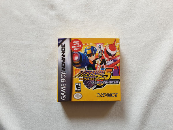 Megaman 5 Battle Network Team Protoman Gameboy Advance GBA - Box With Insert - Top Quality