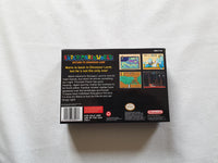 Super Mario World Return To Dinosaur Land SNES Reproduction Box With Manual - Top Quality Print And Material