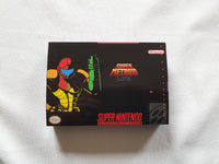 Super Metroid Life SNES Reproduction Box With Manual - Top Quality Print And Material