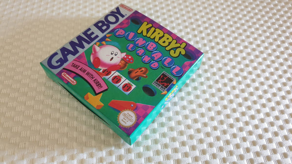 Kirbys Pinball Land Gameboy GB Reproduction Box With Manual - Top Quality Print And Material
