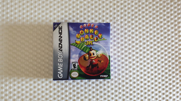 Super Monkey Ball Jr Gameboy Advance GBA Reproduction Box And Manual