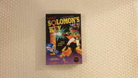 Solomons Key NES Entertainment System Reproduction Box And Manual