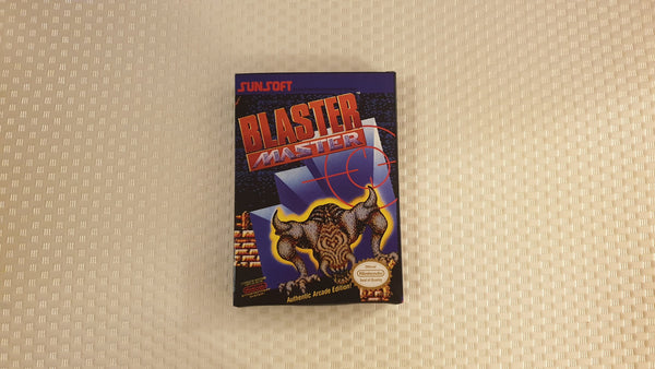 Blaster Master NES Entertainment System Reproduction Box And Manual