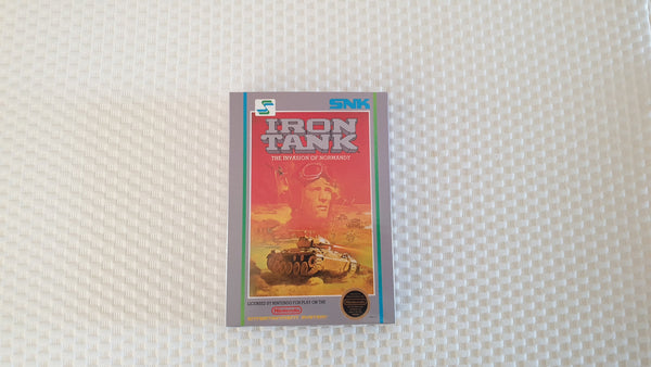 Iron Tank NES Entertainment System Reproduction Box And Manual