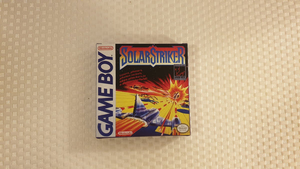 Solar Striker Gameboy GB Reproduction Box With Manual - Top Quality Print And Material