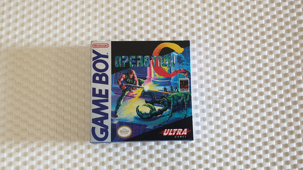 Operation C Gameboy GB Reproduction Box With Manual - Top Quality Print And Material
