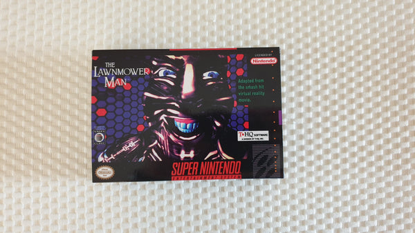 The Lawnmower Man SNES Super NES - Box With Insert - Top Quality