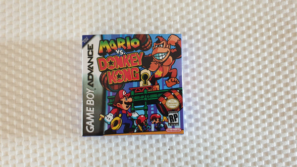 Mario Vs Donkey Kong Gameboy Advance GBA Reproduction Box And Manual