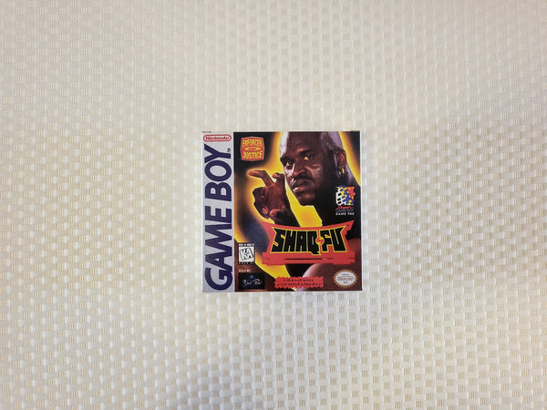 Shaq Fu Gameboy GB Reproduction Box With Manual - Top Quality Print And Material