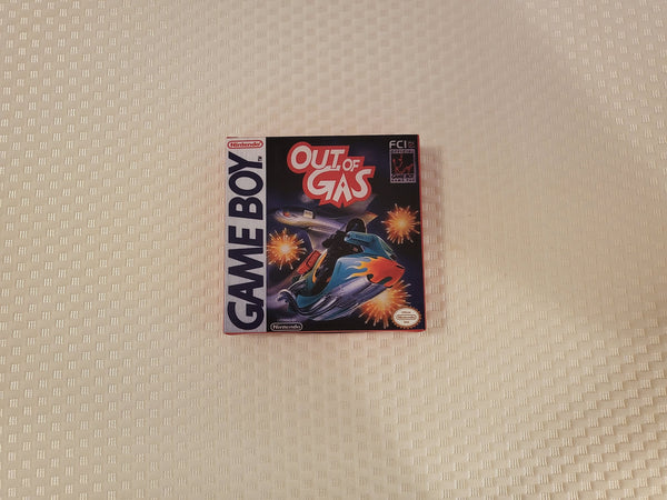 Out Of Gas Gameboy GB Reproduction Box With Manual - Top Quality Print And Material
