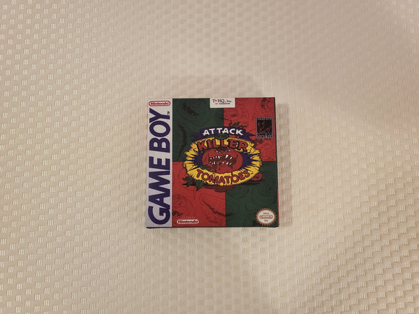 Attack Of Killer Tomatoes Gameboy GB Reproduction Box With Manual - Top Quality Print And Material