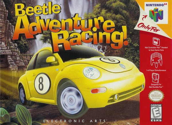 Beetle Adventure Racing N64 Reproduction Box With Manual - Top Quality Print And Material
