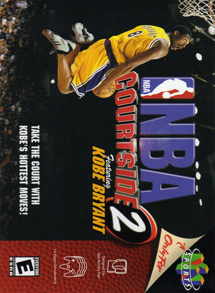NBA Courtside 2 Featuring Kobe Bryant N64 - Box With Insert - Top Quality