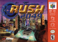 San Francisco Rush 2049 N64 Reproduction Box With Manual - Top Quality Print And Material