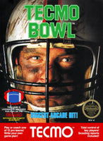 Tecmo Bowl NES Entertainment System Reproduction Box And Manual
